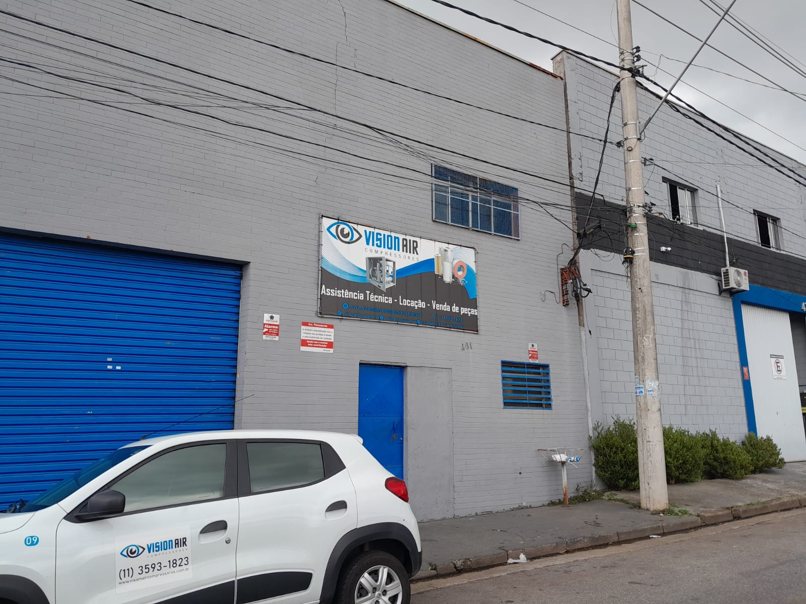 Fachada da empresa Vision Air Compressores em Mauá